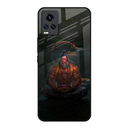 Lord Hanuman Animated Vivo V20 Glass Back Cover Online