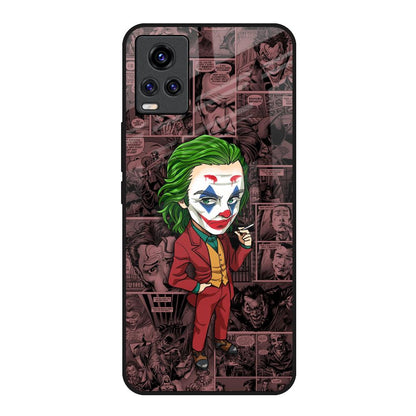 Joker Cartoon Vivo V20 Glass Back Cover Online
