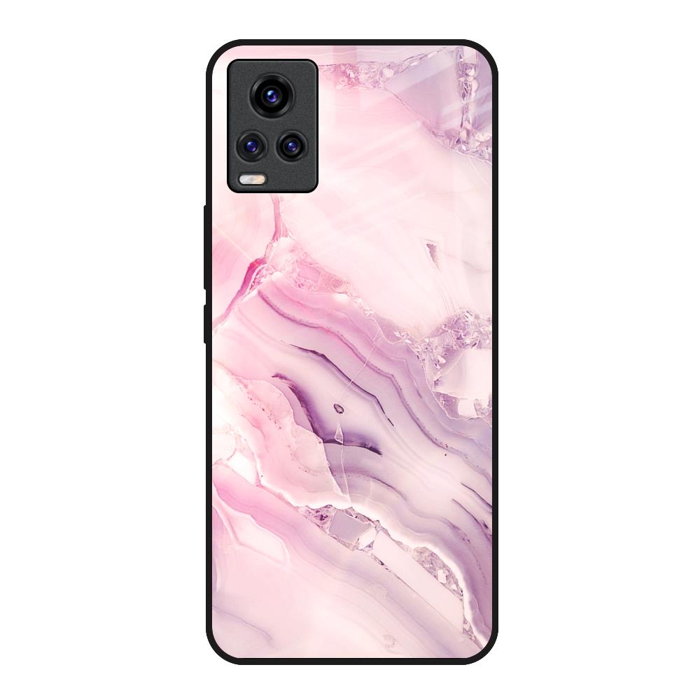 Diamond Pink Gradient Vivo V20 Glass Back Cover Online