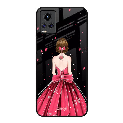 Fashion Princess Vivo V20 Glass Back Cover Online