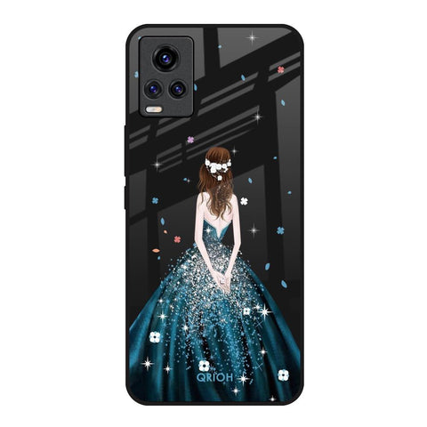 Queen Of Fashion Vivo V20 Glass Back Cover Online