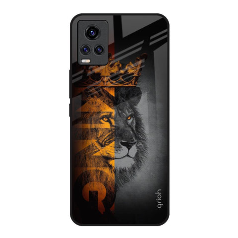 King Of Forest Vivo V20 Glass Back Cover Online