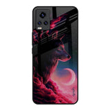 Moon Wolf Vivo V20 Glass Back Cover Online