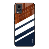 Bold Stripes Vivo V20 Glass Back Cover Online