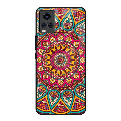 Elegant Mandala Vivo V20 Glass Back Cover Online