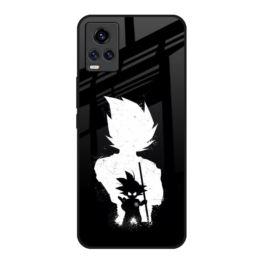 Monochrome Goku Vivo V20 Glass Back Cover Online