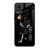 Luffy Line Art Vivo V20 Glass Back Cover Online