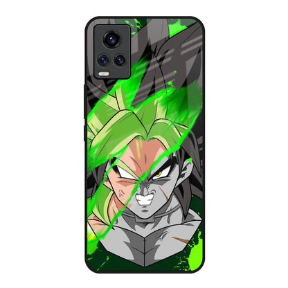 Anime Green Splash Vivo V20 Glass Back Cover Online