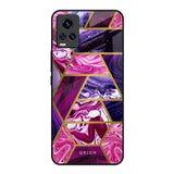 Electroplated Geometric Marble Vivo V20 Glass Back Cover Online