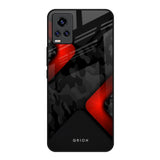 Modern Camo Abstract Vivo V20 Glass Back Cover Online