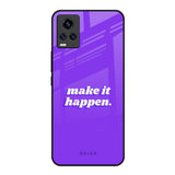 Make it Happen Vivo V20 Glass Back Cover Online