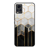 Tricolor Pattern Vivo V20 Glass Back Cover Online