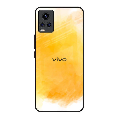 Rustic Orange Vivo V20 Glass Back Cover Online