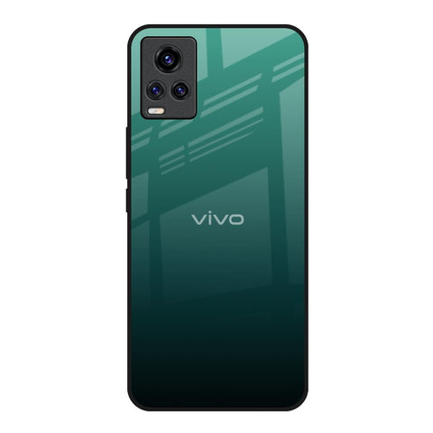 Palm Green Vivo V20 Glass Back Cover Online