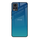 Celestial Blue Vivo V20 Glass Back Cover Online