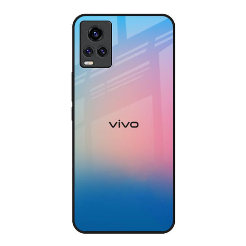 Blue & Pink Ombre Vivo V20 Glass Back Cover Online