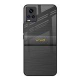 Grey Metallic Glass Vivo V20 Glass Back Cover Online
