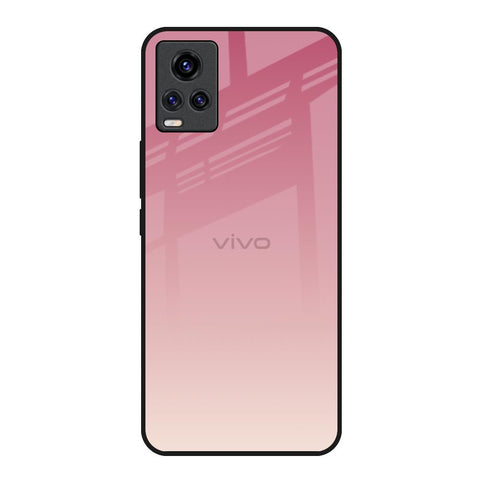 Blooming Pink Vivo V20 Glass Back Cover Online