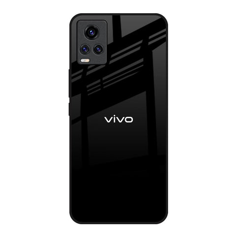 Jet Black Vivo V20 Glass Back Cover Online