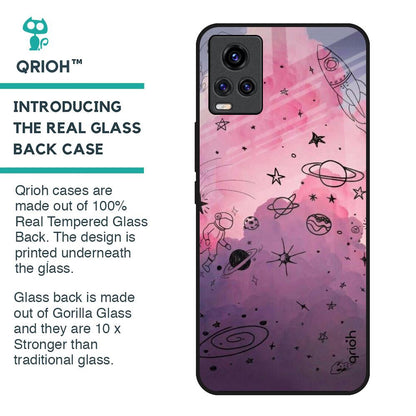 Space Doodles Glass Case for Vivo V20