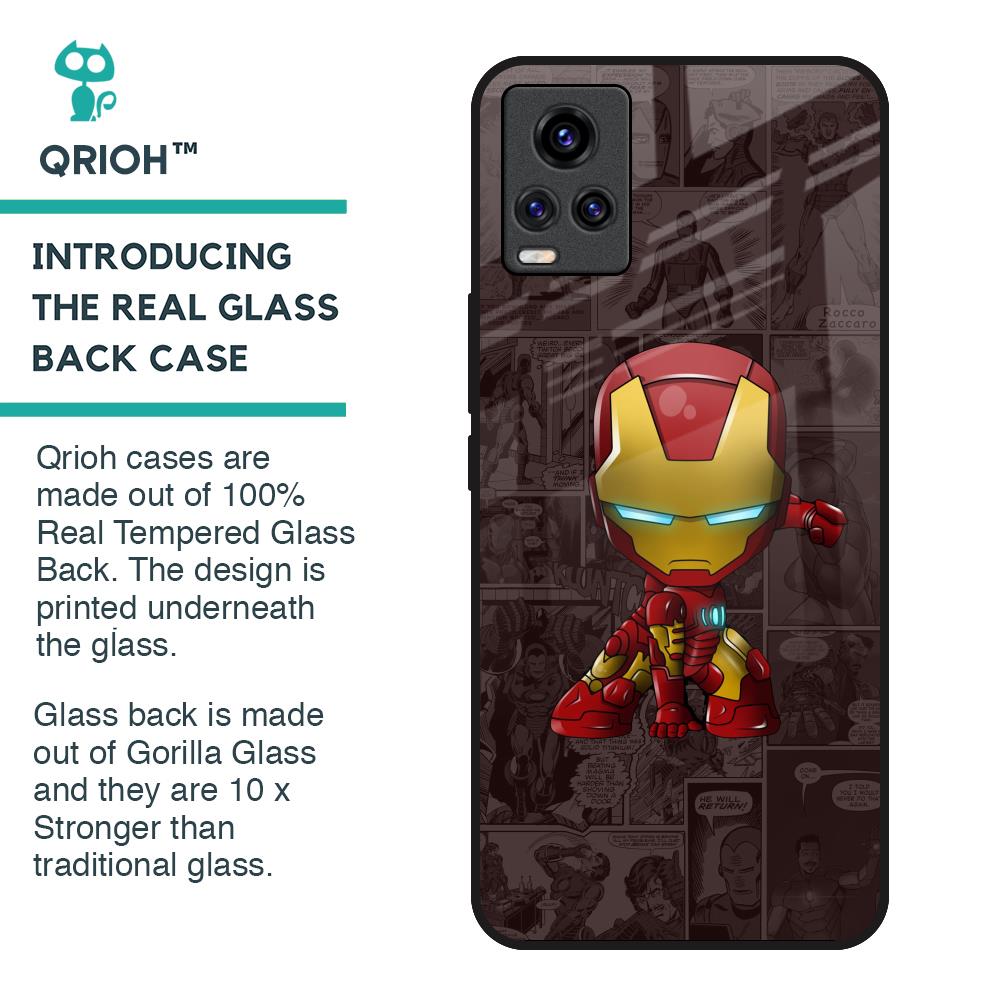 Angry Baby Super Hero Glass Case for Vivo V20