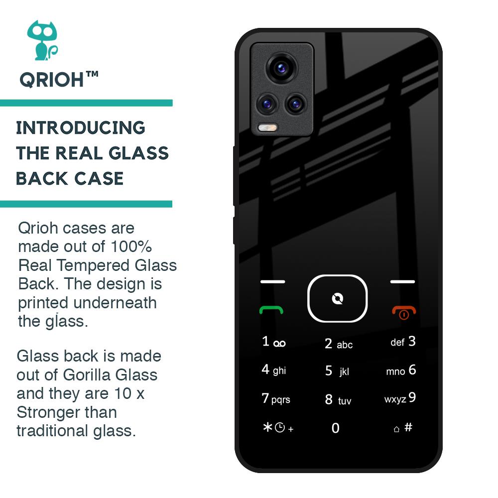 Classic Keypad Pattern Glass Case for Vivo V20