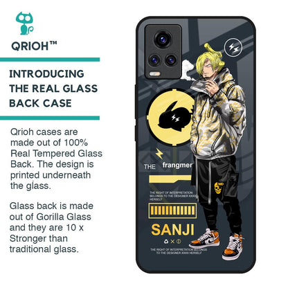 Cool Sanji Glass Case for Vivo V20