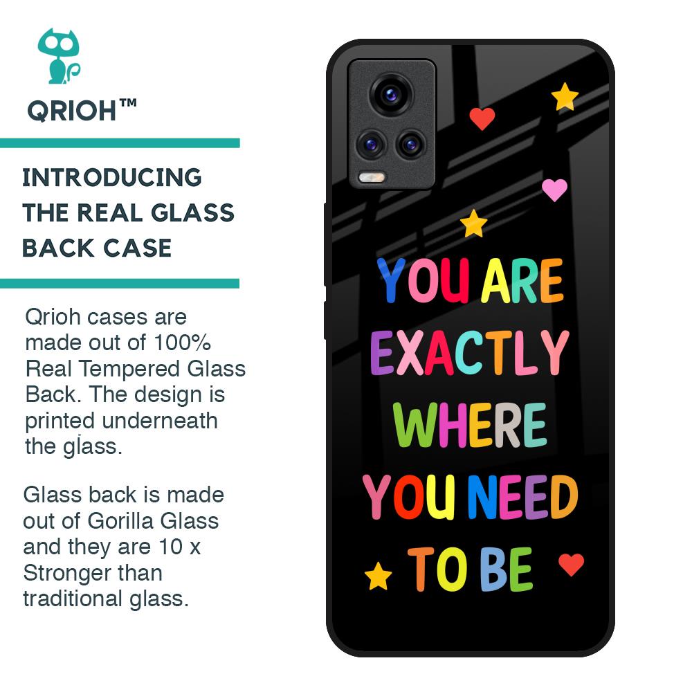 Magical Words Glass Case for Vivo V20