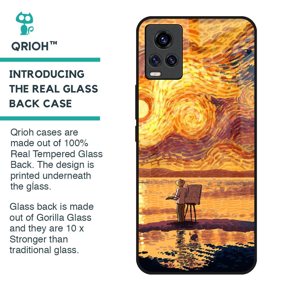 Sunset Vincent Glass Case for Vivo V20