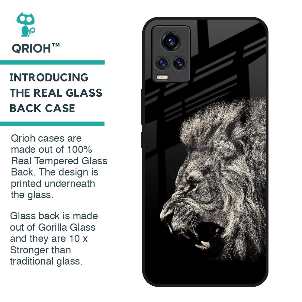 Brave Lion Glass Case for Vivo V20