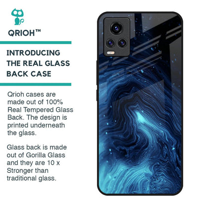 Dazzling Ocean Gradient Glass Case For Vivo V20