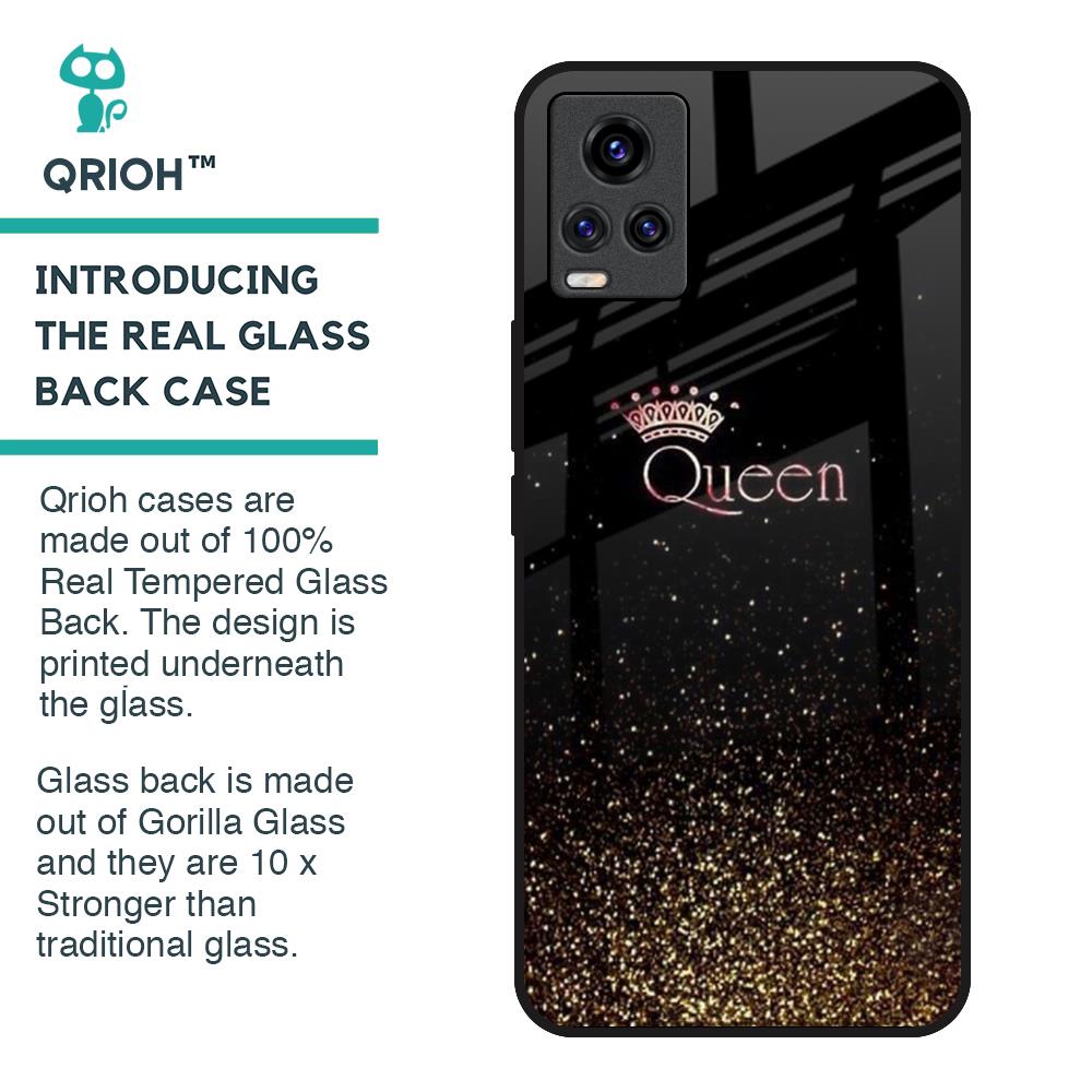 I Am The Queen Glass Case for Vivo V20