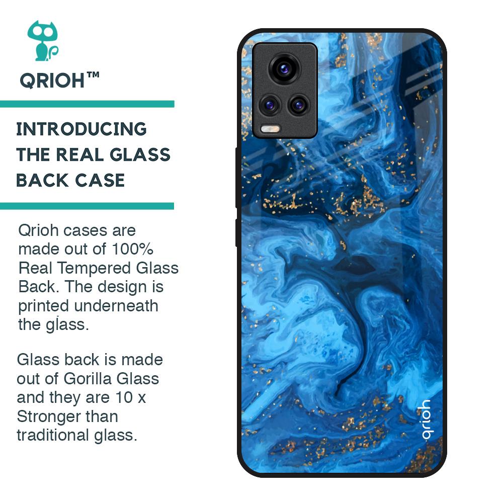 Gold Sprinkle Glass Case for Vivo V20
