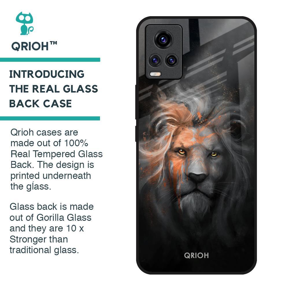 Devil Lion Glass Case for Vivo V20