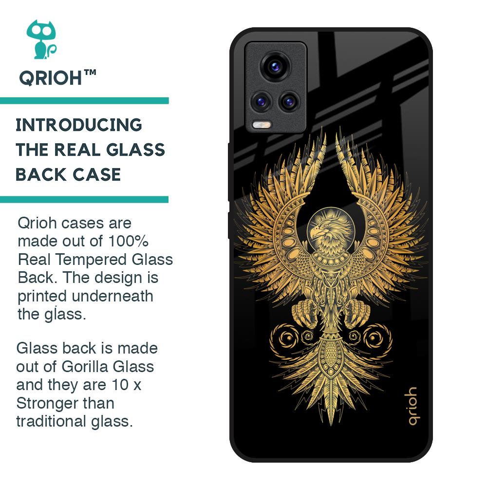 Mythical Phoenix Art Glass Case for Vivo V20