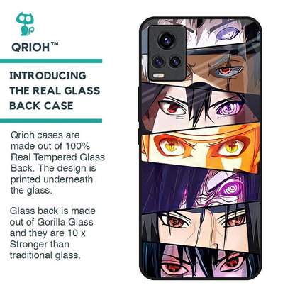 Anime Eyes Glass Case for Vivo V20