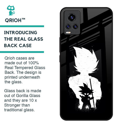 Monochrome Goku Glass Case for Vivo V20