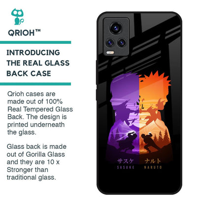 Minimalist Anime Glass Case for Vivo V20
