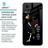 Luffy Line Art Glass Case for Vivo V20