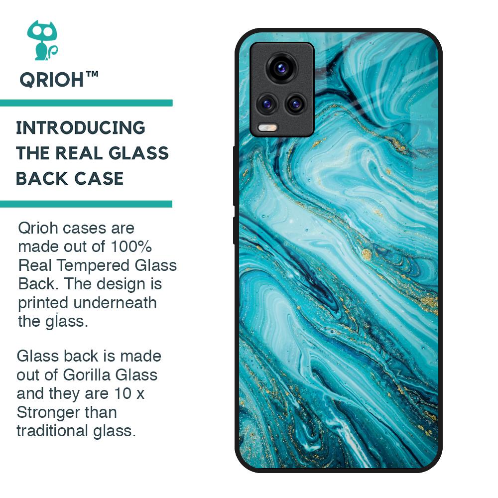 Ocean Marble Glass Case for Vivo V20