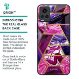 Electroplated Geometric Marble Glass Case for Vivo V20
