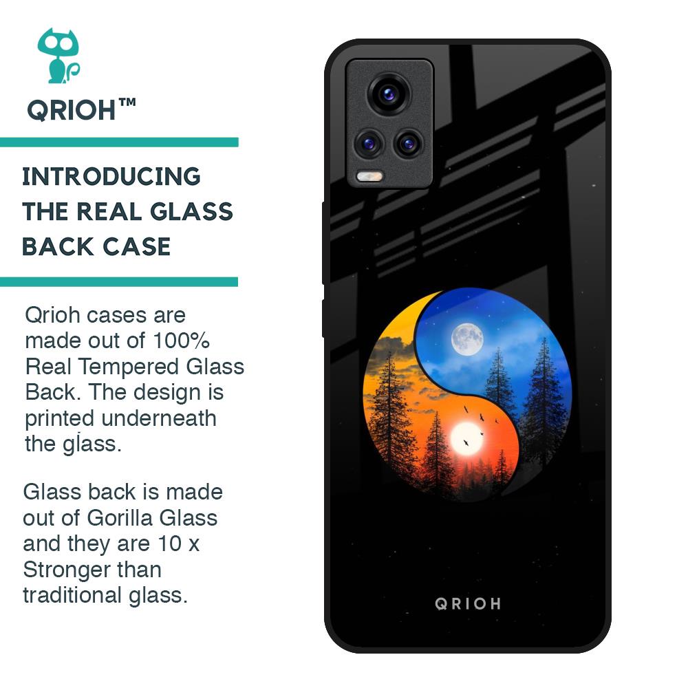 Yin Yang Balance Glass Case for Vivo V20