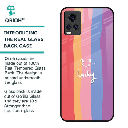 Lucky Abstract Glass Case for Vivo V20