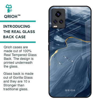 Deep Ocean Marble Glass Case for Vivo V20