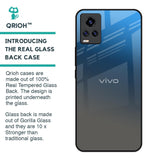 Blue Grey Ombre Glass Case for Vivo V20