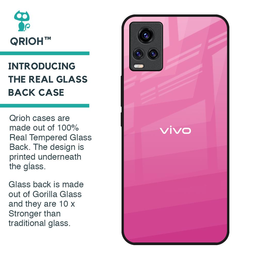 Pink Ribbon Caddy Glass Case for Vivo V20