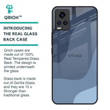 Navy Blue Ombre Glass Case for Vivo V20