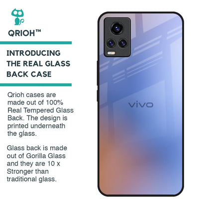 Blue Aura Glass Case for Vivo V20