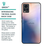 Blue Mauve Gradient Glass Case for Vivo V20