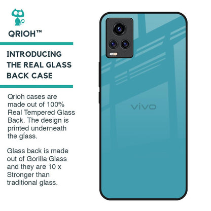 Oceanic Turquiose Glass Case for Vivo V20
